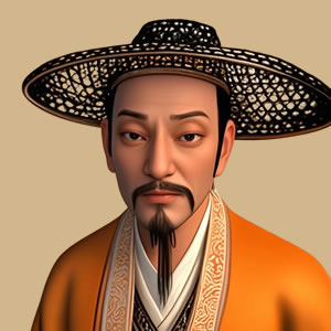 陆龟蒙肖像